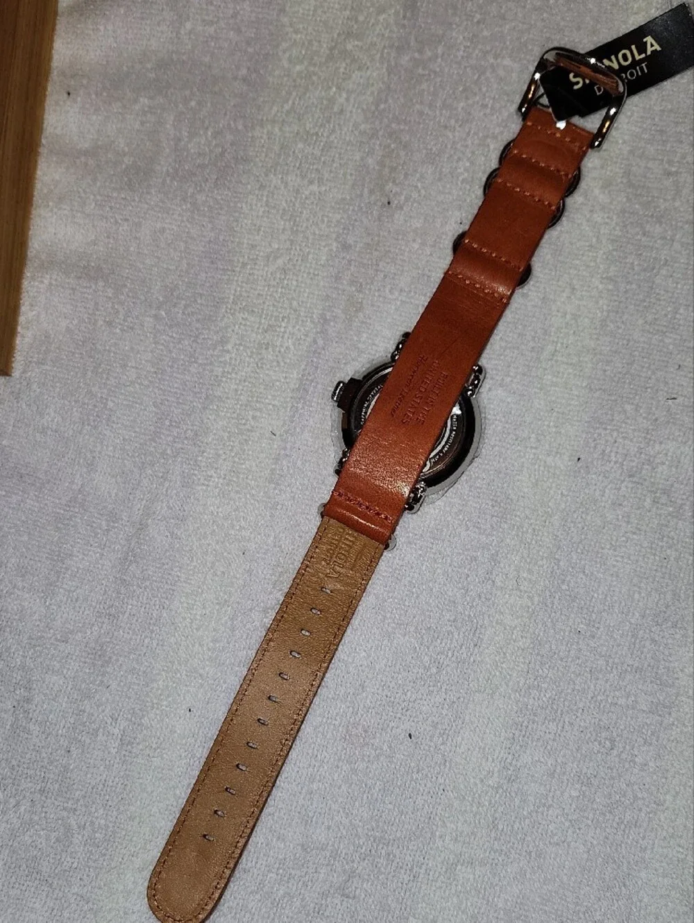 Shinola Argonite Orangish Brown Leather Strap Men's Watch